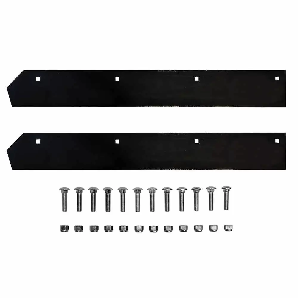 Two 3.7' High Carbon Steel Cutting Edge Kit - 7'-6" Boss Power V