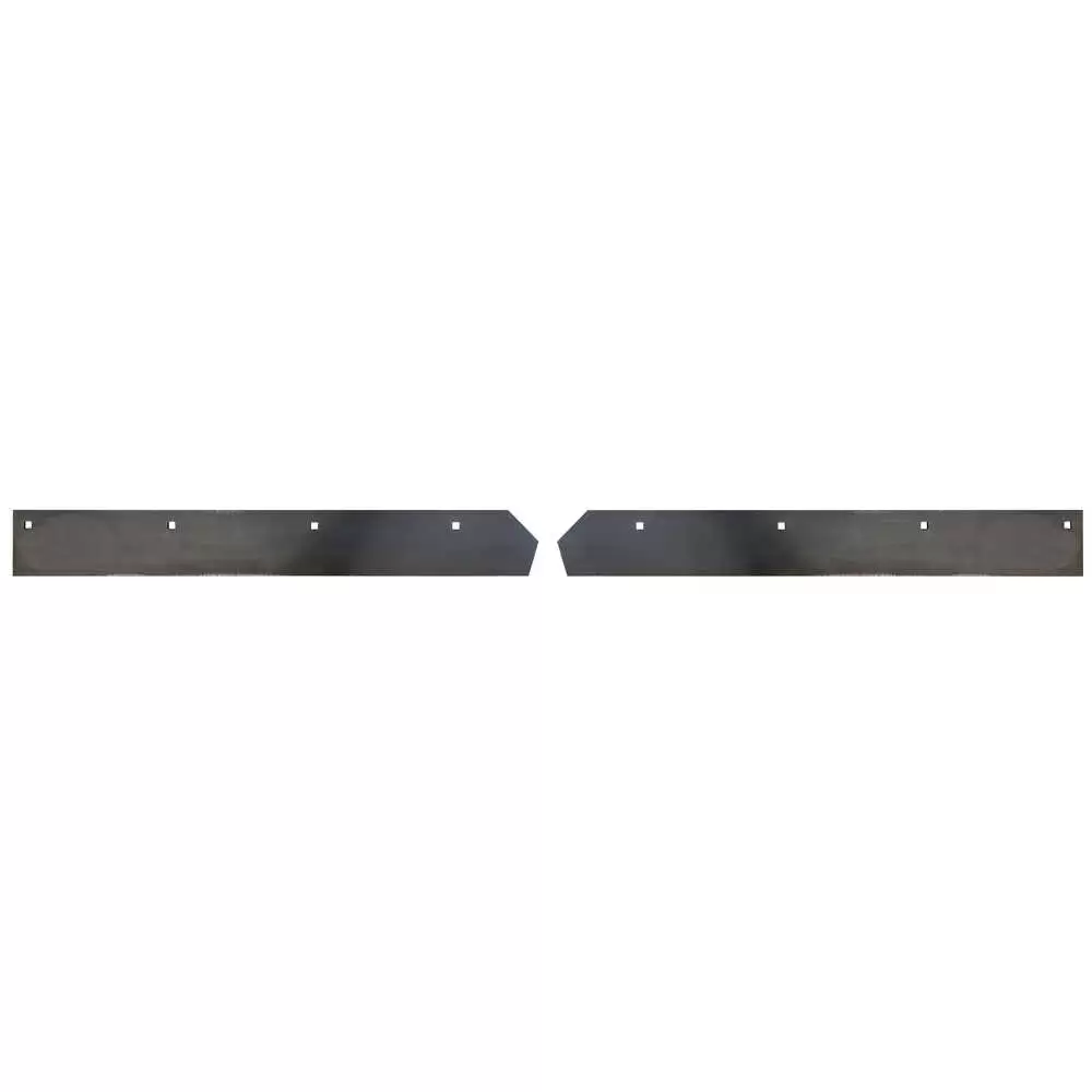 Two 47-7/8" Steel Cutting Edge with 5/8" Tall Carbide Insert for 8.2' V-Blade - Replaces Boss BAX00098 1304761