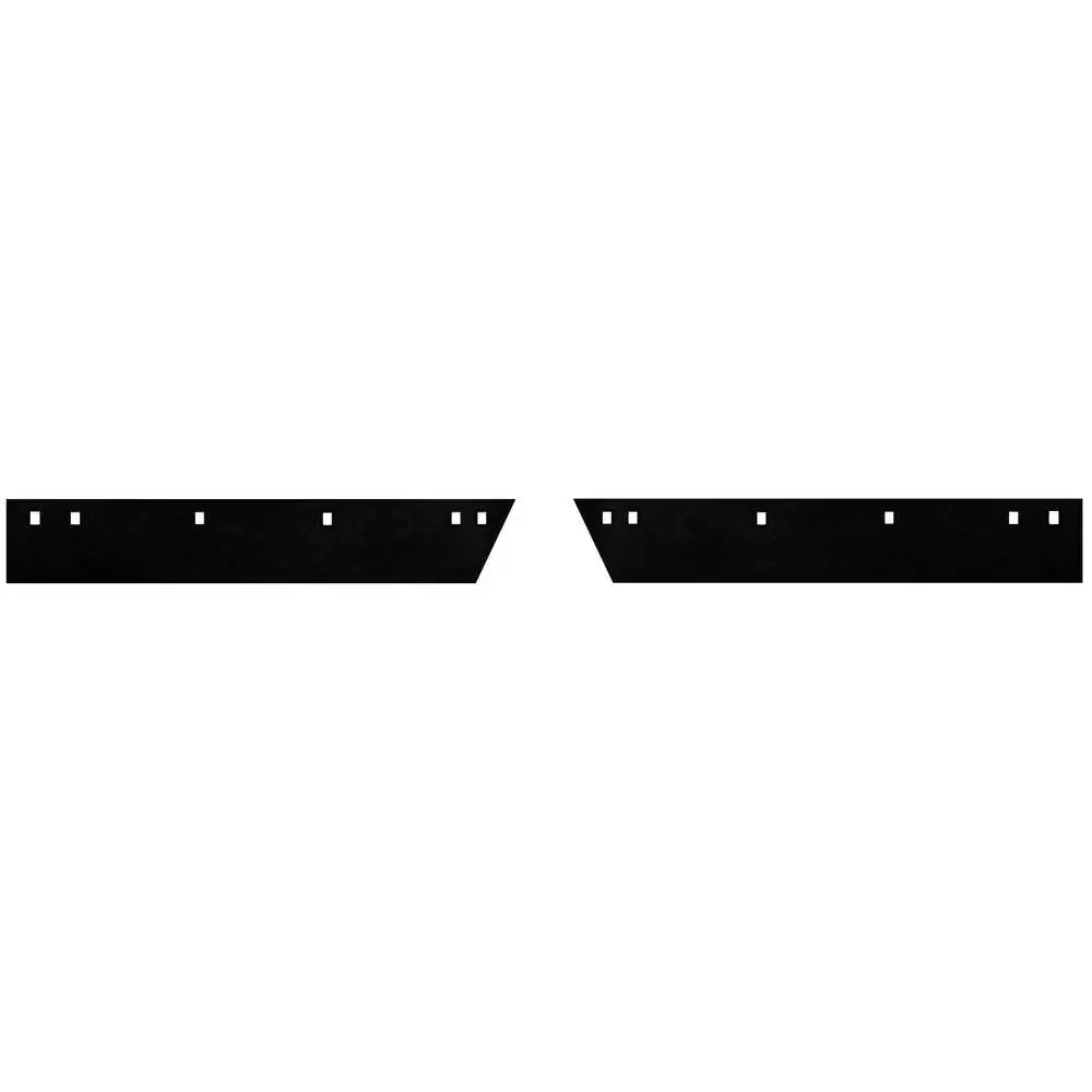 Two 55.5" High Carbon Steel 2 Piece Cutting Edge Blade Kit with Carbide Insert, Top Punch with 6 Mounting Holes - Fits Western, MVP & Fisher, EZV - 63678 1311201