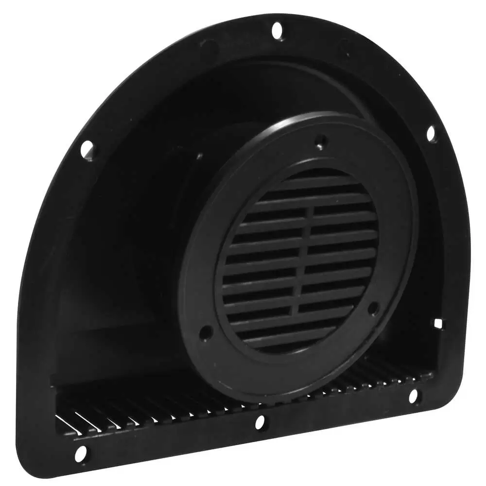 Two-Piece Poly Trailer Vent for 3" Hole - Black