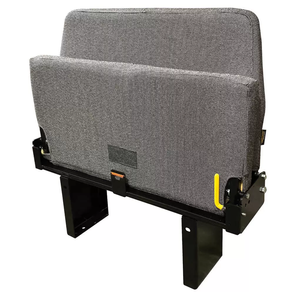 Two Seat "Handi-Flip" Passenger Seat - Cloth