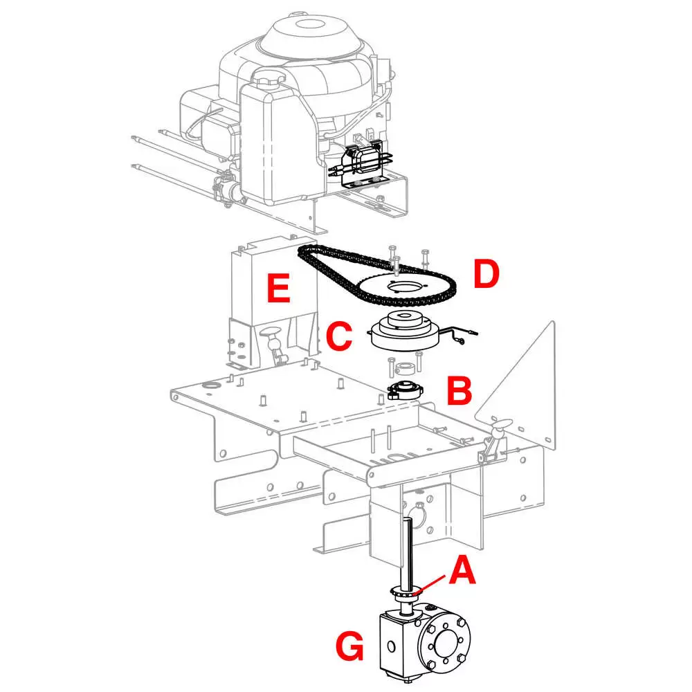 Universal 1" 16-Tooth Spinner Drive Sprocket with Set Screws