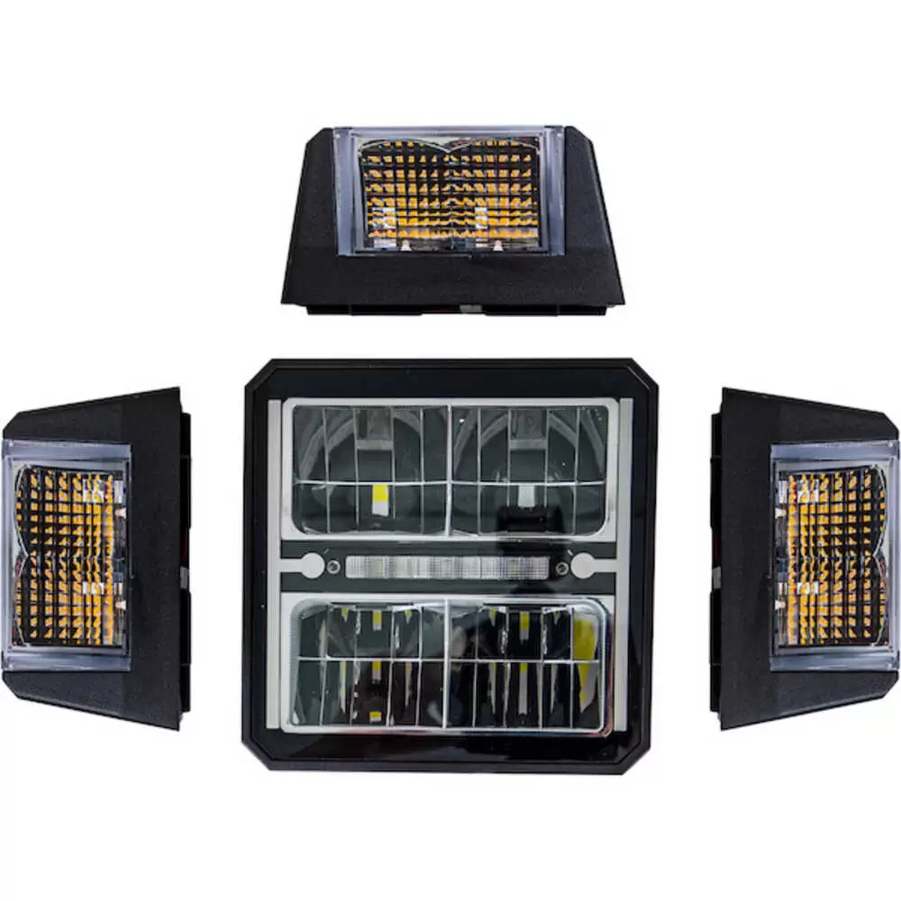 Universal Heated LED Snow Plow Headlights with Multi-Mount Signal - Buyers