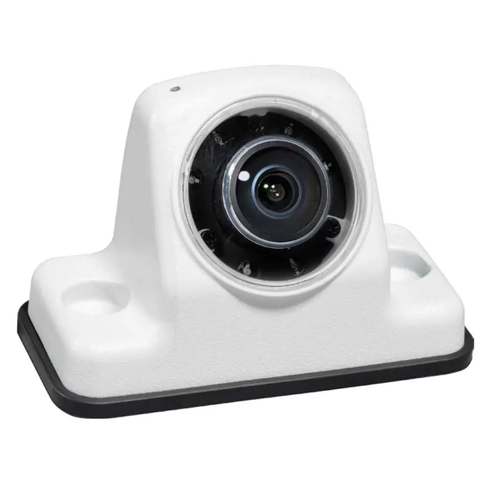 Voyager IR LED Color Rearview Camera with Microphone with 4 pin Connector -White