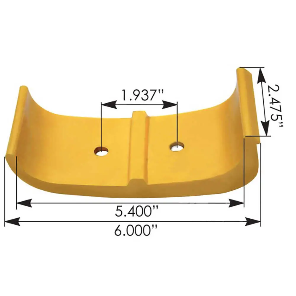 Wear Pad - for Front of Rear, and Rear of Rear Hanger - Fits Freightliner FL Series