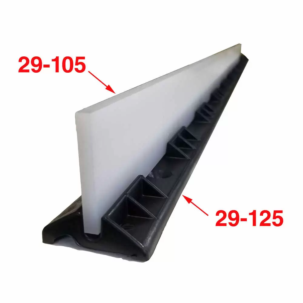 White Nylon Door Lower Wear-Strip