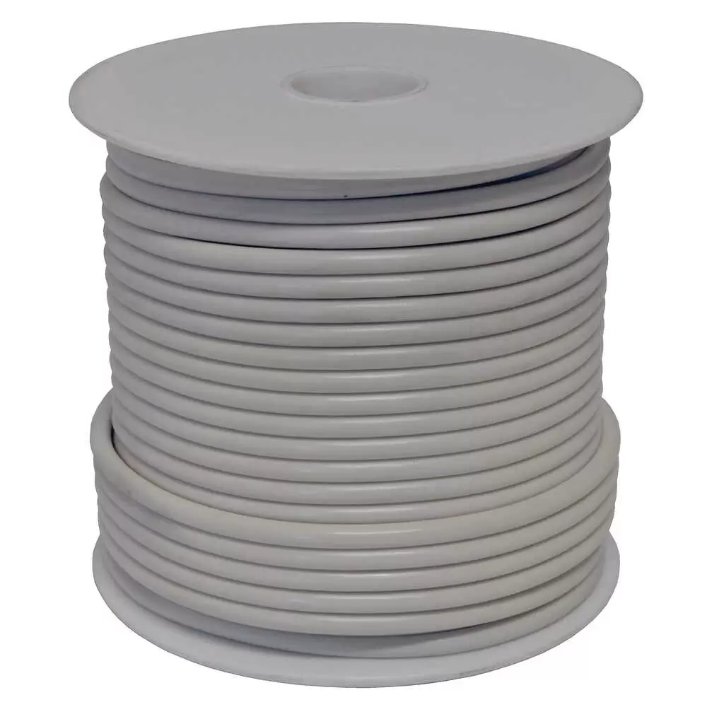 White Stranded Single Wire, 12 Gauge, 100 foot Velvac 051159