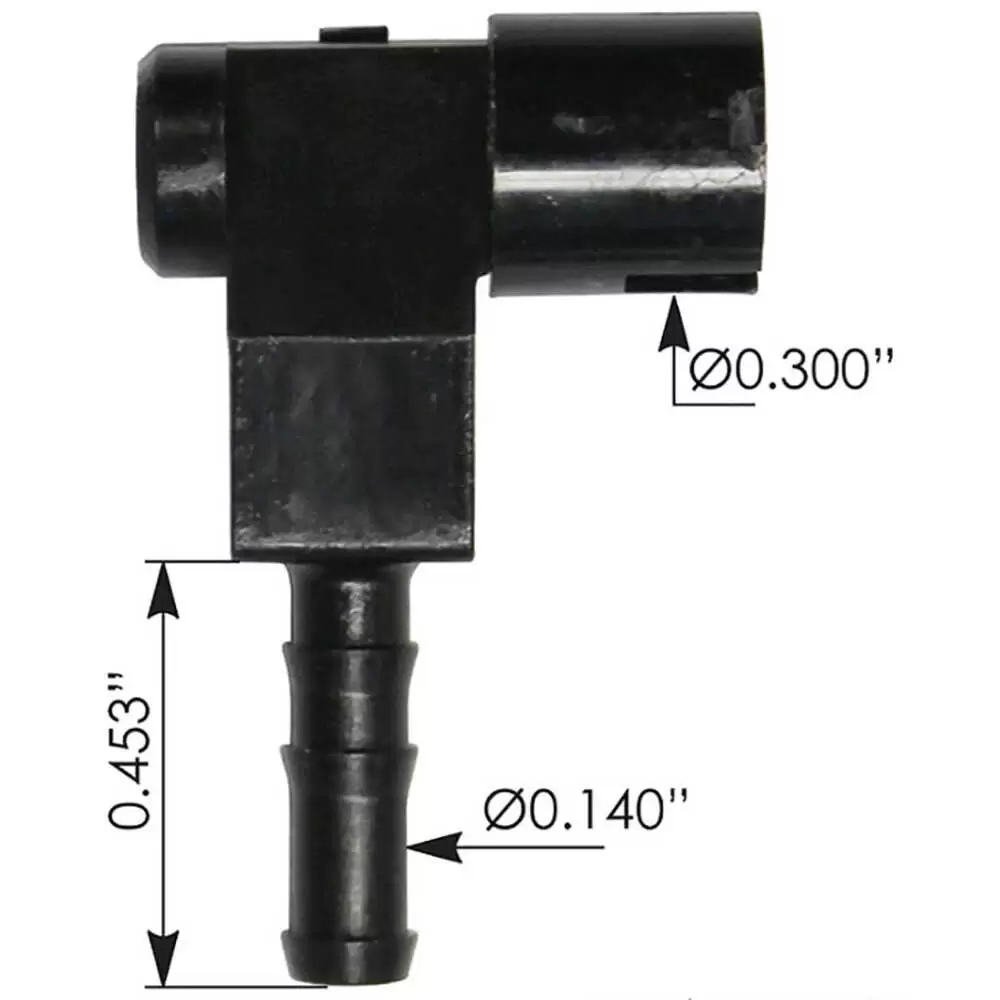 Wiper nozzle - Fits Freightliner FLD120 2003-2009