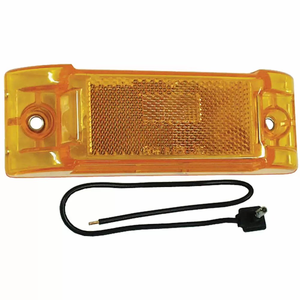 Yellow Sealed Marker Light with Reflector Lens
