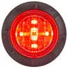  1.25" Round LED Clearance Marker Red with Clear Lens, P2, P3. PC2
