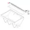 1-1/8" Flanged Bearing - 2 hole - Buyers SaltDogg