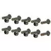 10 Grade 5 Edge Carriage Bolts &amp; Locknuts - 1/2" x 2"