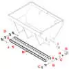 10' Hopper spreader conveyor chain that fits Airflow PS10E - A40092 1450120