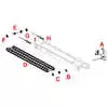 10' Hopper spreader conveyor chain that fits Western HC - 68435 1451113