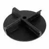 11-1/2" Universal CW Poly Spinner Disk - Fits 1" Shaft - Cross Drilled - Replaces Air Flo 14004