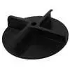 11-1/2" Universal CW Poly Spinner Disk - Fits 1" Shaft - Cross Drilled - Replaces Air Flo 14004