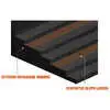 11' x 8" x 1-1/2" WinterFlex Rubber Cutting Edge Blade