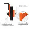 12' x 8" Winterflex Highway Punch Cutting Edge System Includes Curbrunner Curb Guards