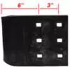 12" x 8" x 3/4" Curb Guard for Highway Punch Cutting Edges - 6 Square Holes, 5/8" - Universal