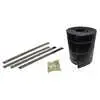 120" x 12" Universal Rubber Snow Deflector Kit - Buyers