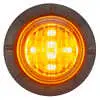 1.25" Round LED Clearance Marker Amber with Clear Lens