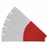 12&quot; Reflective Conspicuity Tape Strip 6&quot; Red and 6&quot; White - 5 Pcs