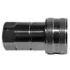 1/2" NPTF Stainless Steel ISO-B Hydraulic Coupler, Female - 1/2" Body