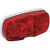 4" x 2" Red Marker Light - 2 Bulb - 3" Mounting Centers