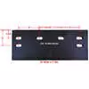 15" x 6" Carbide Anti-Wear Plate for Snowplow Cutting Edges for 5/8" Bolts