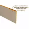 15" X 90" Bottom Wooden Roll Up Door Panel - White - fits Diamond / Todco & Whiting Roll Up Door