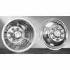 16&quot; Stainless Steel Wheel Simulator Set - 8 Lug with 4 Hand Holes - Dual Wheel - 03-04 Ford F350 