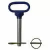 Blue Poly Coated Hitch Pin w/ Cotter Pin 3/4" x 4 1/2" - Replaces Sno-Way 96105046 1303111