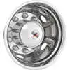 19.5" Stainless Steel Wheel Simulator Set for 7-1/2" Wide Wheels - 10 Lug with 285mm Bolt Pattern- Fits Ford, Freightliner & International