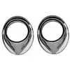 1950 Chevrolet Suburban Chrome Wiper Tower Bezels, 2 Pieces