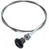 1955-1959 Chevrolet Pickup Truck CK 2nd Series Throttle Cable with Black Knob