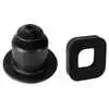 1955 Chevrolet Pickup Truck CK 4 Speed Floor Shifter Boot with Bowtie Emblem & Floor Shift Boot Seal Kit