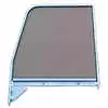 1958 Chevrolet Pickup Truck CK 2nd Series Door Glass with Green Tint and Chrome Frame - 0847-915 Left Side
