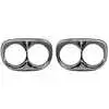 1958 Chevrolet Pickup Truck CK 2nd Series Headlight Bezel Dual Chrome Set of 2 0847-056