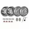 19.5&quot; Stainless Steel Wheel Simulator Set - 8 Lug - Fits Ford F450 / F550 2003-04 Phoenix NF22