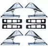 1963-1991 Jeep Wagoneer SJ Multi Fit Bed Rail and Roof Rack 8 Piece Kit CP117K