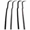 1965 Ford F750 Pickup Inner & Outer Window Felt Sweep Belt - 4 Pieces Kit - Driver and Passengers Side