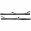 1966-1977 Ford Bronco Glass Run Division Bar Channel with Lower Lock Side with Bracket - Pair