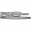 1967-1968 Ford Mustang Felt Window Sweep Belt - 8 Piece Kit - Front & Rear Inner & Outer Coupe & Convertible 