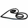 1967-1972 GMC Pickup Truck CK Door Seal with Molded Corners - Right Side