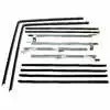 1967 Ford Bronco Window Sweep Belt & Division Bark Kit - Driver side and Passenger side - 12 Pieces