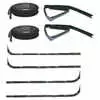 1970 Ford F100 Pickup Truck Inner & Outer Sweep Belt & Glass Run Window Channel - 8 Pieces Kit - Driver and Passenger Side