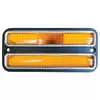 1970 GMC Jimmy Amber Front Side Marker Light with Stainless Steel Trim 0849-520