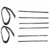1971 Chevrolet Pickup Truck CK Felt Window Sweep Belt Kit with Window Division Bar 