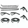 1971 Ford F100 Pickup Truck Sweep Belt & Glass Run Window Channel & Door Seal - 10 Piece Kit