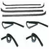 1972 Ford F350 Pickup Inner & Outer Sweep Belt & Glass Run Window Channel - 8 Piece Kit - Driver and Passenger Side